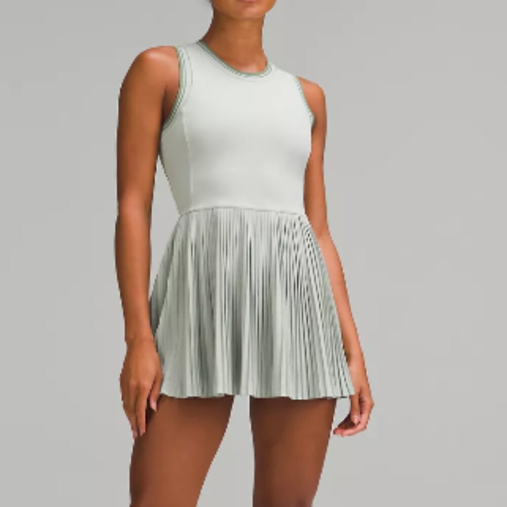 NWT Lululemon Collegiate Scoop-Neck Tennis Dress — Jade Green